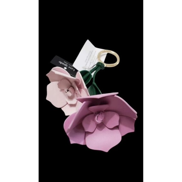 kate spade new york Accessories - Kate Spade Perfect Plume 3D Flower Keychain Key Fob Bag Charm